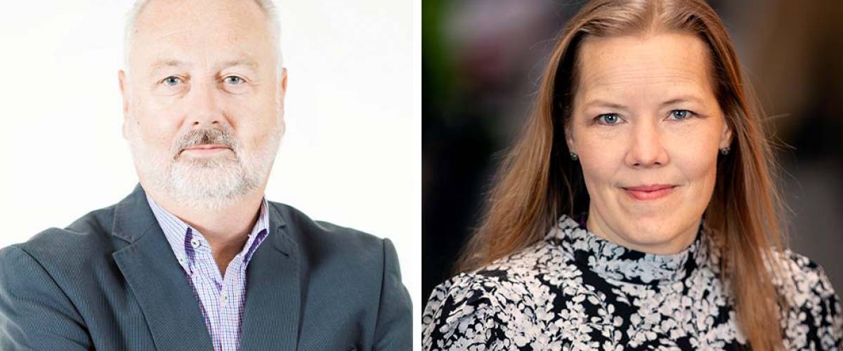 Thomas Magnusson, ordförande i Diabetesorganisationen i Sverige och Emma Henriksson, ordförande i Storstockholms diabetesförening