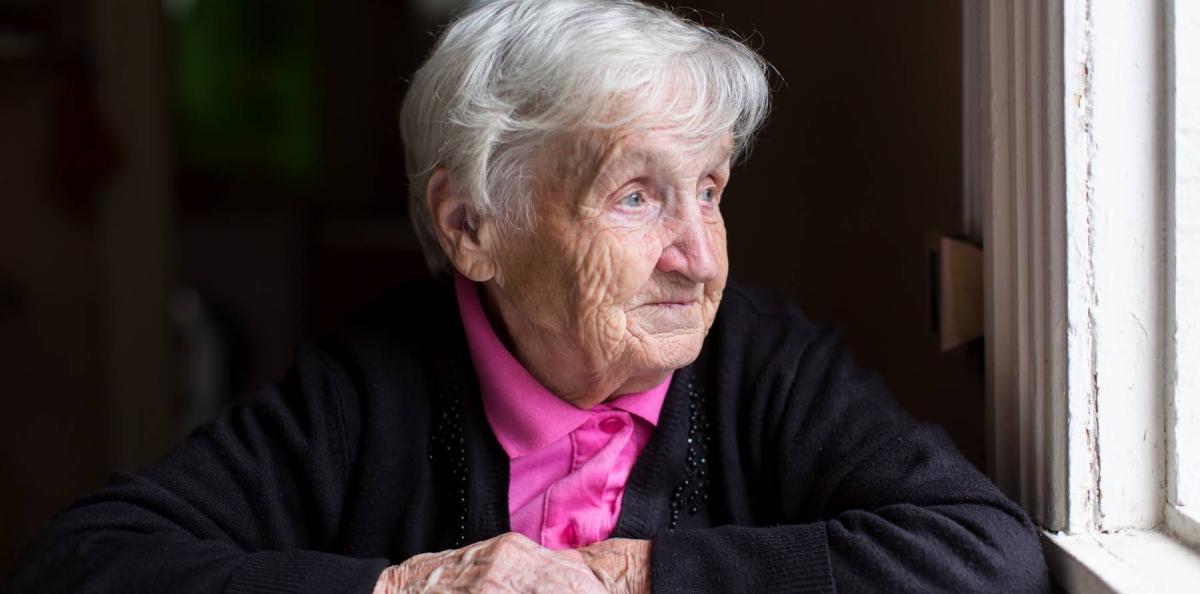 äldre kvinna depression